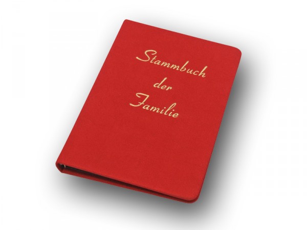 Stammbuch der Familie im Standesamt-Format, rot