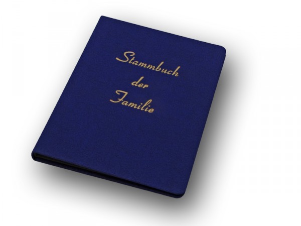 Stammbuch der Familie A5, blau