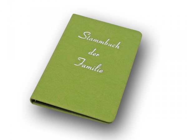 Stammbuch der Familie im Standesamt-Format, grün