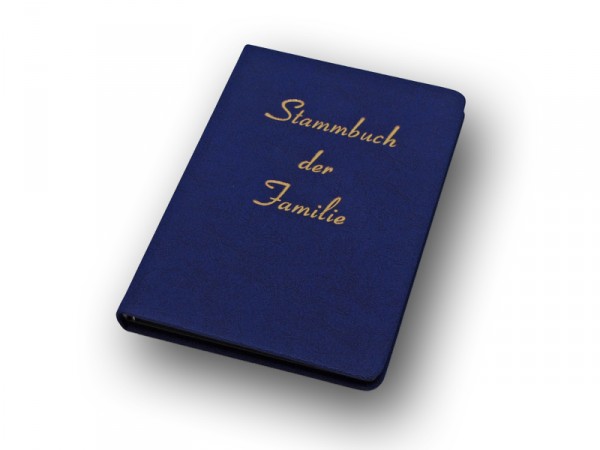 Stammbuch der Familie im Standesamt-Format, blau
